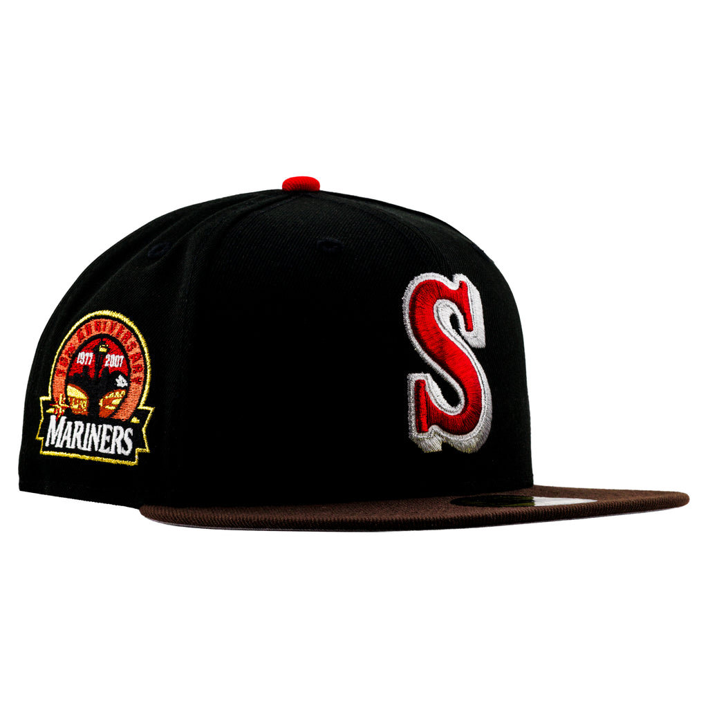 Seattle Mariners Black/Walnut Brown "Shanks" | New Era 59Fifty Fitted